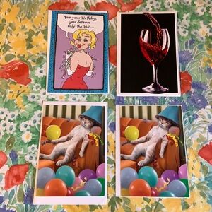 LAST CHANCE ✨ Sassy Birthday Cards w/ Envelopes (4 Cards)